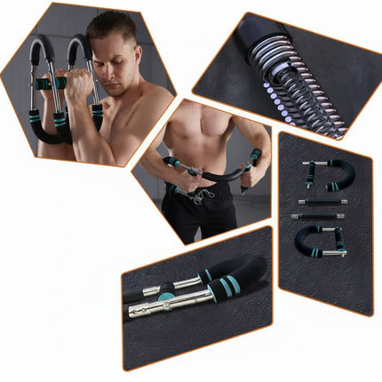 Adjustable Home Workout Bar for Arms & Chest with Custom Resistance | Portable Fitness Solution for Targeted Muscle Training 6