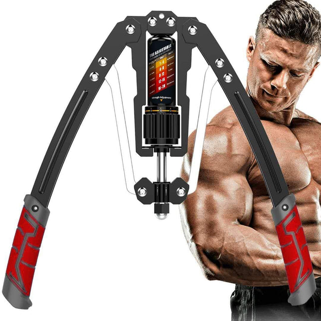 Adjustable Hydraulic Arm Trainer | 10-200 kg Resistance for Effective Upper Body Strength 0