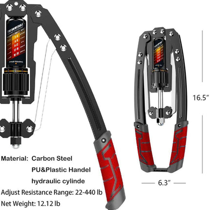 Adjustable Hydraulic Arm Trainer | 10-200 kg Resistance for Effective Upper Body Workouts 3