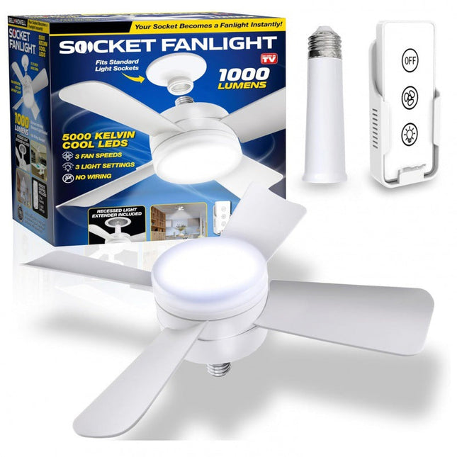 Adjustable LED Ceiling Fan Light with Remote Control | Super Bright Illumination for Enhanced Comfort 0