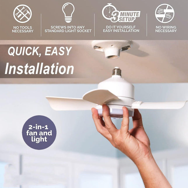 Adjustable LED Ceiling Fan Light with Remote Control | Super Bright Illumination for Enhanced Comfort 1