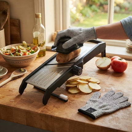 Mandoline Slicer, Adjustable Mandoline Slicer with Cut Resistant Gloves, Vegetable Slicer, Kitchen Gadget for Food Prep_00