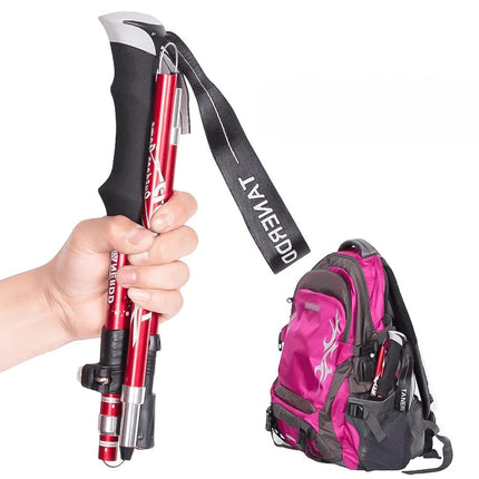 Adjustable Trekking Poles | Lightweight Telescopic Hiking Sticks with Ergonomic Grip | Foldable for Stability and Balance 1