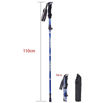 Adjustable Trekking Poles | Lightweight Telescopic Hiking Sticks with Ergonomic Grip | Foldable for Stability and Balance 3