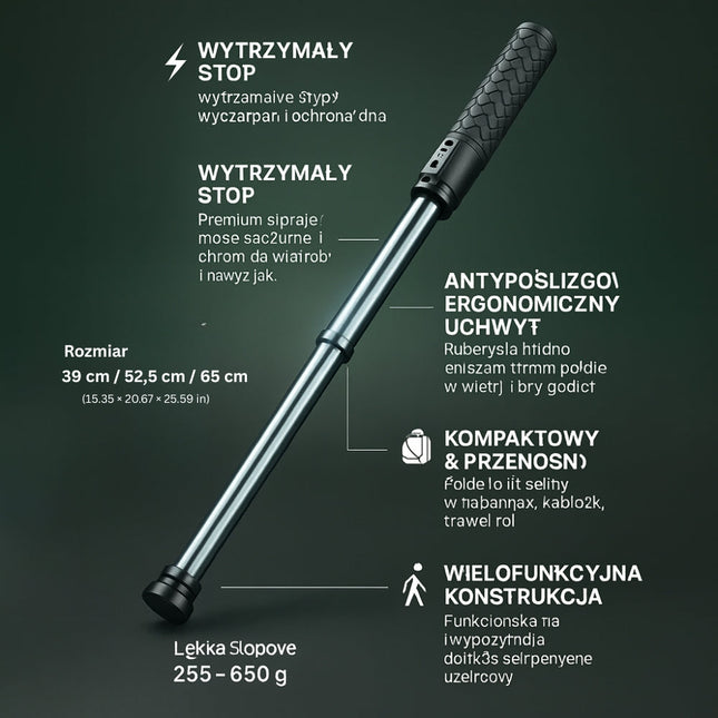 Adjustable Walking Cane | Telescopic Design with Secure Grip | Compact Mobility Aid for Everyday Use 1