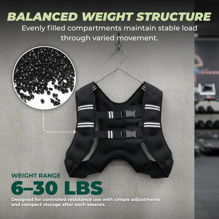 Adjustable Weighted Fitness Vest for Enhanced Workouts with Breathable Design | Customizable Resistance for Optimal Performance 2