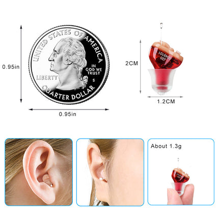 Advanced CIC Hearing Aid | Micro Digital Ear Enhancer with Noise Cancellation | Discreet Design for Enhanced Clarity 3