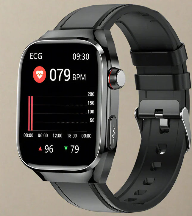 Advanced Health Smartwatch | ECG & Blood Sugar Monitoring with AMOLED Display | Comprehensive Health Tracking for Wellness 1