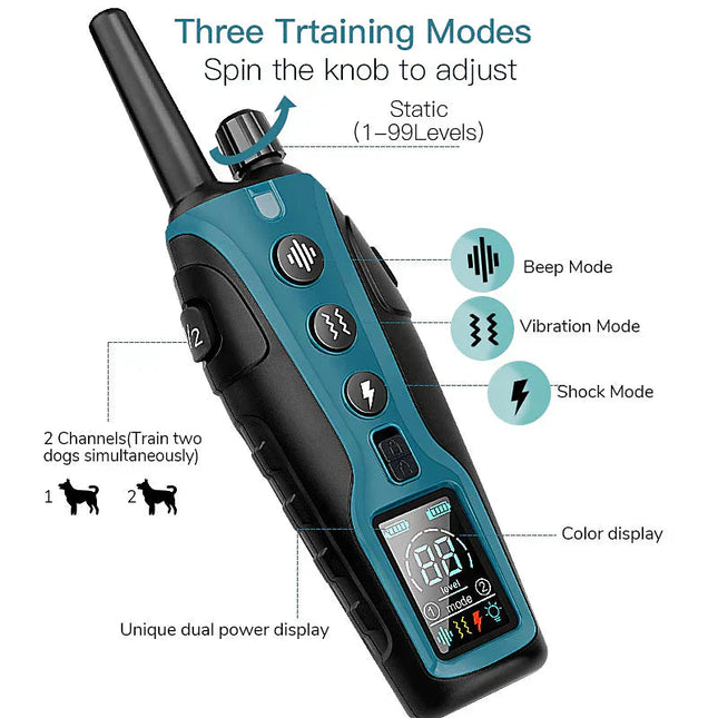 Advanced Remote Dog Training Collar with 2000m Range & Waterproof Design | Versatile Shock Collar for Effective Dog Training 1