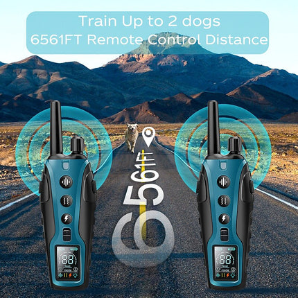 Advanced Remote Dog Training Collar with 2000m Range & Waterproof Design | Versatile Shock Collar for Effective Dog Training 2