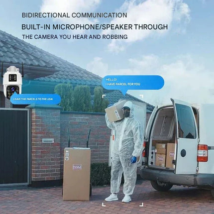 Advanced Solar Security Camera | 4K Wireless Home Security Camera with 360° Coverage | Solar-Powered Surveillance for Outdoor Protection 4