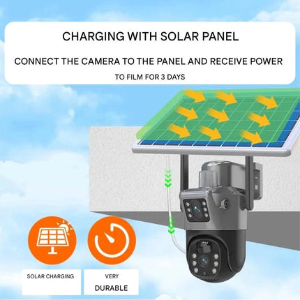 Advanced Solar Security Camera | 4K Wireless Home Security Camera with 360° Coverage | Solar-Powered Surveillance for Outdoor Protection 6