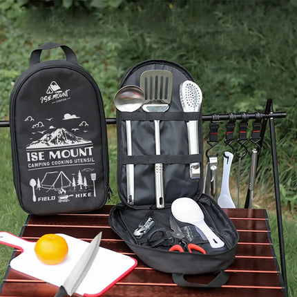 AdventureKit | 9-Piece Camping Cooking Set with Storage Bag | Stainless Steel Camp Cookware for Outdoor Cooking 2