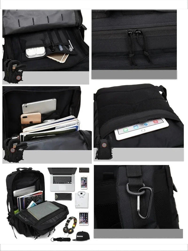 AdventurePack | Waterproof Tactical Backpack with 50L Capacity | Durable Design for Outdoor Enthusiasts 1