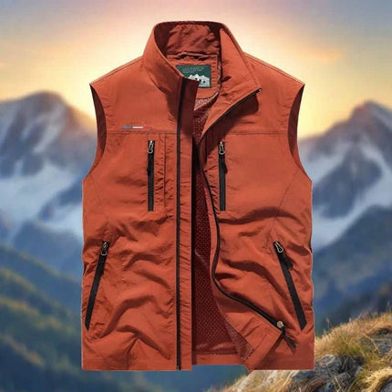AdventurePro | Men's Outdoor Vest with 5 Functional Pockets | Lightweight & Water-Repellent for Comfort and Versatility 0