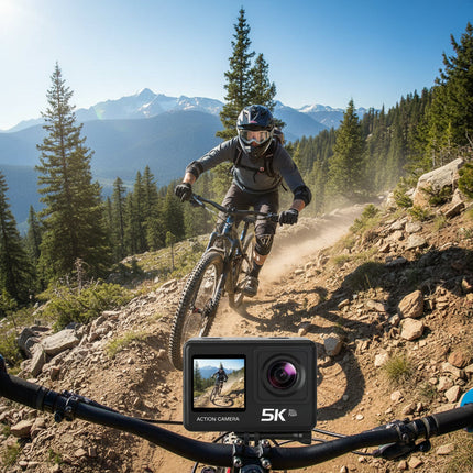 Adventure Capture | 5K Waterproof Action Camera with Night Vision | Versatile Sports Mount Kit for Extreme Activities 0