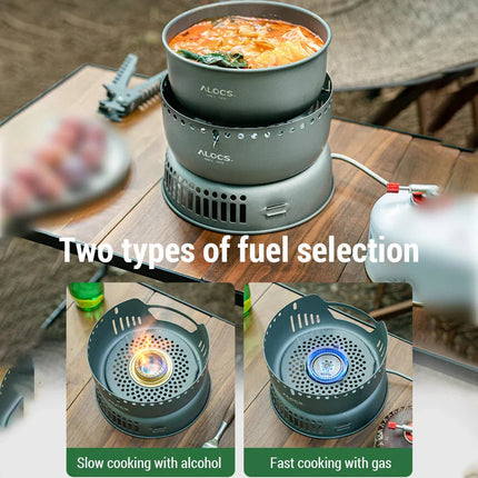 Adventure Cookware | Camping Cooking Set with Windshield | Lightweight Gear for Effortless Outdoor Meals 4