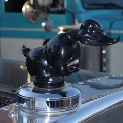 Adventure Duck | Rubber Hood Ornament with Chrome Finish | Unique Emblem for Car Enthusiasts 8