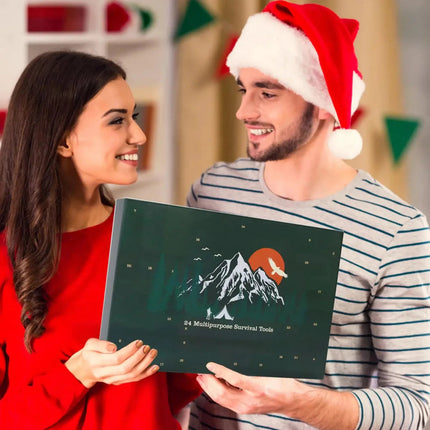 Adventure Essentials | Survival Advent Calendar with 24 Outdoor Tools | Compact Kit for Outdoor Enthusiasts 2