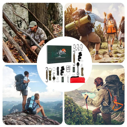 Adventure Essentials | Survival Advent Calendar with 24 Outdoor Tools | Compact Kit for Outdoor Enthusiasts 3