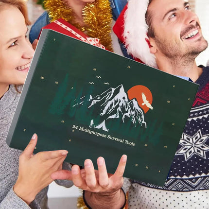 Adventure Essentials | Survival Advent Calendar with 24 Outdoor Tools | Compact Kit for Outdoor Enthusiasts 4