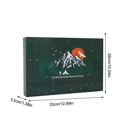 Adventure Essentials | Survival Advent Calendar with 24 Outdoor Tools | Compact Kit for Outdoor Enthusiasts 5