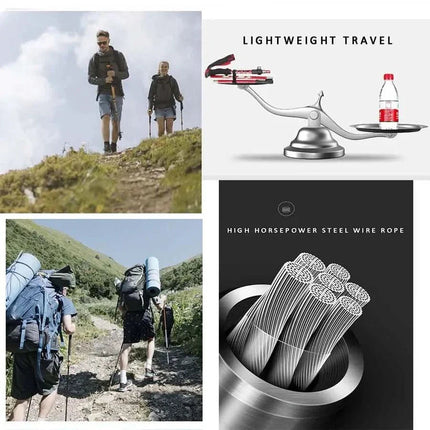 Adventure Gear | Adjustable Trekking Poles with Lightweight Design | Perfect Hiking Support for Stability and Comfort 3