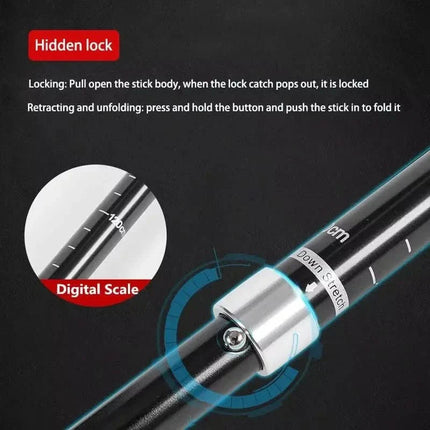 Adventure Gear | Adjustable Trekking Poles with Lightweight Design | Perfect Hiking Support for Stability and Comfort 6