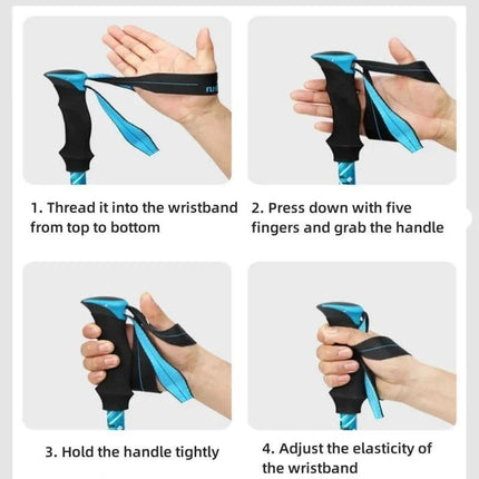 Adventure Gear | Adjustable Trekking Poles with Lightweight Design | Perfect Hiking Support for Stability and Comfort 7