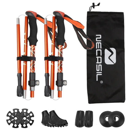 Adventure Gear | Adjustable Trekking Poles with Lightweight Design | Perfect Hiking Support for Stability and Comfort 9