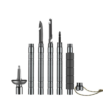 Adventure Gear | Collapsible Hiking Pole with Customizable Accessories | Lightweight Trekking Support for All Terrains 1