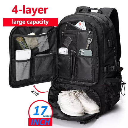 Adventure Gear | Large Capacity Travel Backpack with Water-Resistant Design | Versatile Companion for Outdoor Activities 3