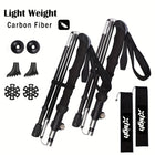 Adventure Gear | Lightweight Carbon Fiber Trekking Poles with Quick Flip Lock | Adjustable Hiking Sticks for Stability and Comfort 0