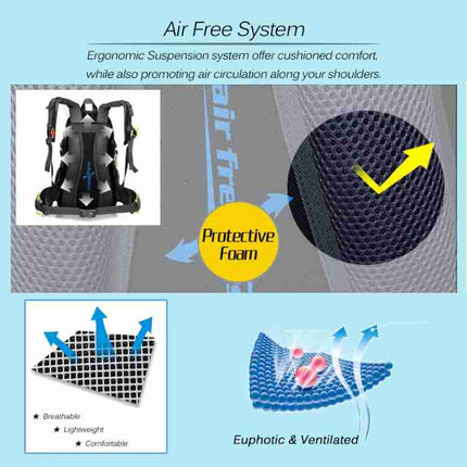 Adventure Ready | 40L Waterproof Hiking Backpack with Ergonomic Design | Lightweight and Spacious for Outdoor Adventures 8