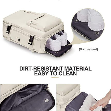 Adventure Ready | 40L Waterproof Travel Backpack with USB Port & Shoe Compartment | Versatile Design for Travel and Outdoor Use 1