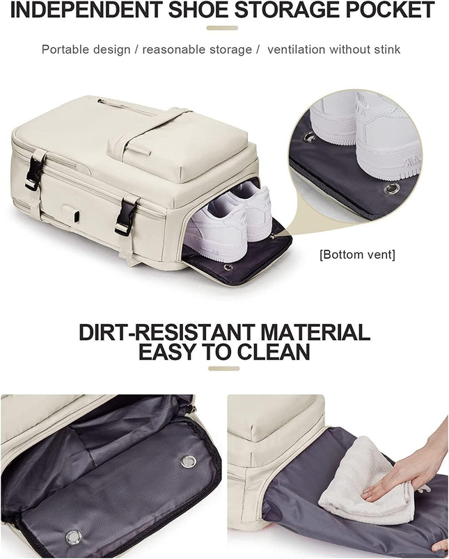 Adventure Ready | 40L Waterproof Travel Backpack with USB Port & Shoe Compartment | Versatile Design for Travel and Outdoor Use 1