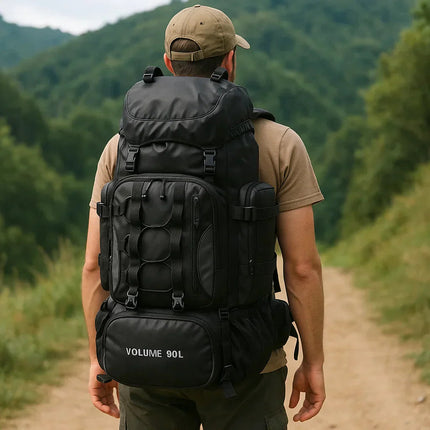Adventure Ready | 90L Waterproof Hiking Backpack with Ergonomic Support | Ultralight Design for Multi-Day Treks 10