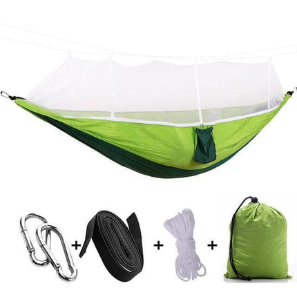 Adventure Ready | Camping Hammock with Mosquito Net & Heavy-Duty Design | Lightweight & Breathable for Outdoor Comfort 13
