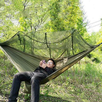Adventure Ready | Camping Hammock with Mosquito Net & Heavy-Duty Design | Lightweight & Breathable for Outdoor Comfort 3
