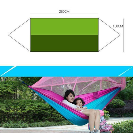 Adventure Ready | Camping Hammock with Mosquito Net & Heavy-Duty Design | Lightweight & Breathable for Outdoor Comfort 6