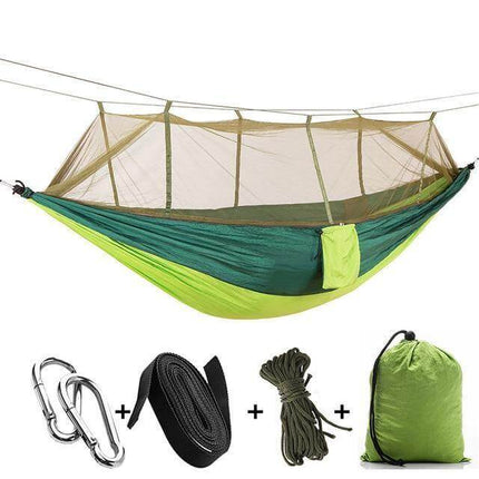 Adventure Ready | Camping Hammock with Mosquito Net & Heavy-Duty Design | Lightweight & Breathable for Outdoor Comfort 9