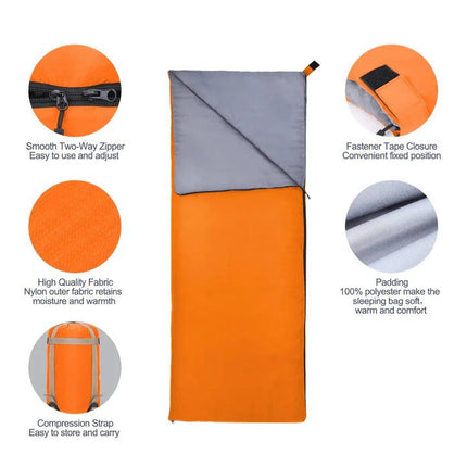 Adventure Ready | Camping Sleeping Bag with Water-Repellent Coating | Lightweight & Durable Design for Ultimate Comfort 3