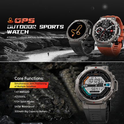Adventure Ready | GPS Smartwatch with 5 ATM Waterproof Rating | Rugged Design for Outdoor Enthusiasts 2