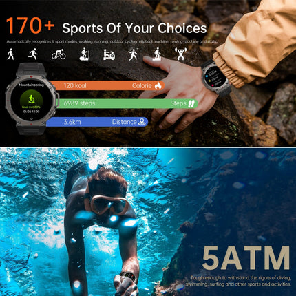 Adventure Ready | GPS Smartwatch with 5 ATM Waterproof Rating | Rugged Design for Outdoor Enthusiasts 5