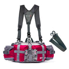 upgraded (with backpack strap) / rose red