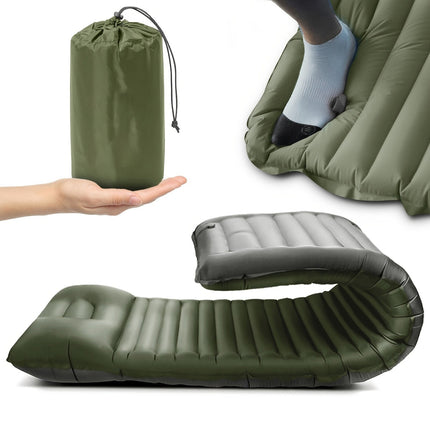 Adventure Ready | Inflatable Camping Mattress with Built-in Foot Pump | Waterproof & Portable for Outdoor Comfort 6