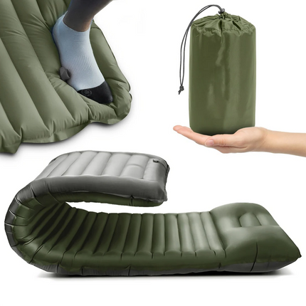 Adventure Ready | Inflatable Camping Mattress with Integrated Foot Pump | Portable Comfort for Outdoor Sleep 2