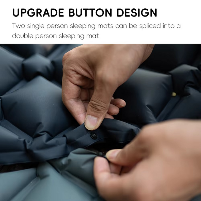 Adventure Ready | Inflatable Camping Sleeping Pad with Built-in Pillow | Lightweight Self-Inflating Air Cushion for Comfort 1