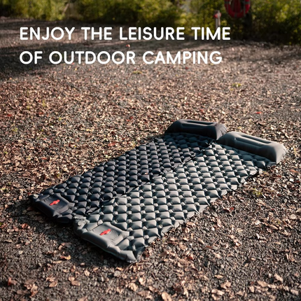 Adventure Ready | Inflatable Camping Sleeping Pad with Built-in Pillow | Lightweight Self-Inflating Air Cushion for Comfort 3