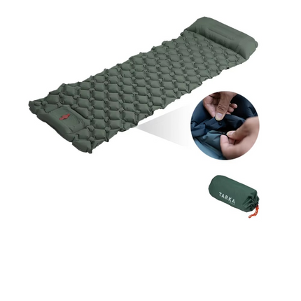 Adventure Ready | Inflatable Camping Sleeping Pad with Built-in Pillow | Lightweight Self-Inflating Air Cushion for Comfort 7